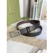 Cintura reversibile Gucci con fibbia G quadrata 626974 Hardware argento