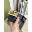 Cintura reversibile Gucci con fibbia G quadrata 626974 Hardware dorato