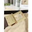 Cintura reversibile Gucci con fibbia G quadrata 626974 Hardware dorato