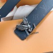Qualità superiore replica Cintura reversibile LV LV Dove 40MM in tela monogramma Eclipse M0576V