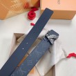 Qualità superiore replica Cintura reversibile LV LV Dove 40MM in tela monogramma Eclipse M0576V