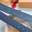 Qualità superiore replica Cintura reversibile LV LV Dove 40MM in tela monogramma Eclipse M0576V