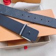 Qualità superiore replica Cintura reversibile LV LV Dove 40MM in tela monogramma Eclipse M0576V