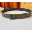 Cintura reversibile LV LV rotta da 40 mm in tela monogramma M0612V