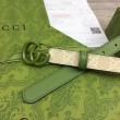 Cintura sottile Gucci GG Marmont 409417 20mm Verde