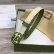 Cintura sottile Gucci GG Marmont 409417 20mm Verde