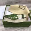 Cintura sottile Gucci GG Marmont 409417 20mm Verde
