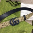 Cintura sottile Gucci GG Marmont 414516 Nera