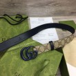 Cintura sottile Gucci GG Marmont 414516 Nera