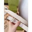 Cintura sottile Gucci GG Marmont 625839 30mm Argento