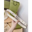 Cintura sottile Gucci GG Marmont 625839 30mm Argento