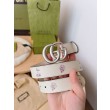 Cintura sottile Gucci GG Marmont 625839 30mm Argento