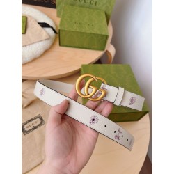 Cintura sottile Gucci GG Marmont 625839 30mm Oro