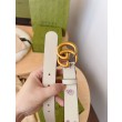 Cintura sottile Gucci GG Marmont 625839 30mm Oro