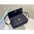 Custodia Dior Caro Cannage Nera