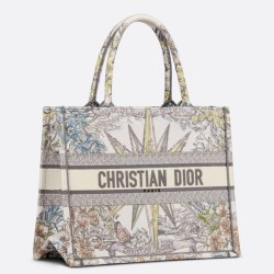 Miglior Prezzo Dior Media Dior Book Tote Multicolor Ricamo Rêve d'Infini Bianco Replica