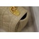 Miglior Prezzo Borsa media Dior Caro Cannage Beige Replica