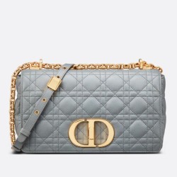 Miglior Prezzo Replica Perfetta Dior Caro Media Cannage Grigio 