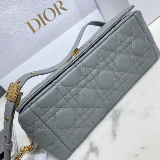 Sito Replica Perfetta Dior Caro Media Cannage Grigio imitazioni Miglior Prezzo Replica Perfetta Dior Caro Media Cannage Grigio