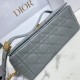 Sito Replica Perfetta Dior Caro Media Cannage Grigio imitazioni Miglior Prezzo Replica Perfetta Dior Caro Media Cannage Grigio