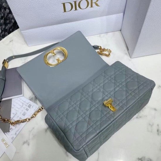 Sito Replica Perfetta Dior Caro Media Cannage Grigio imitazioni Miglior Prezzo Replica Perfetta Dior Caro Media Cannage Grigio