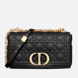 Miglior Prezzo Borsa Replica 1:1 media Dior Caro Cannage nera 