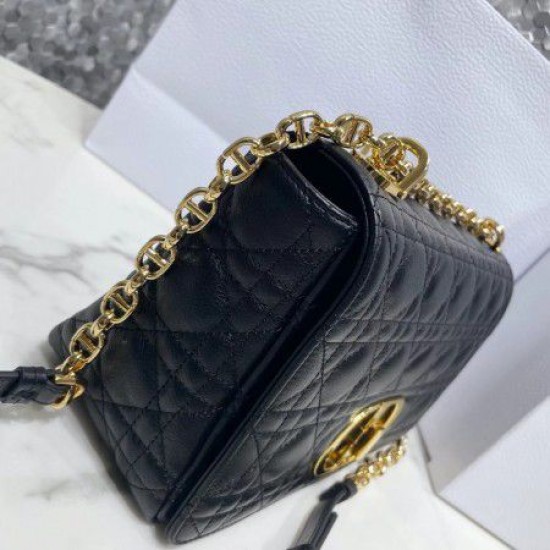 Sito Replica Borsa 1:1 media Dior Caro Cannage nera imitazioni Miglior Prezzo Borsa Replica 1:1 media Dior Caro Cannage nera