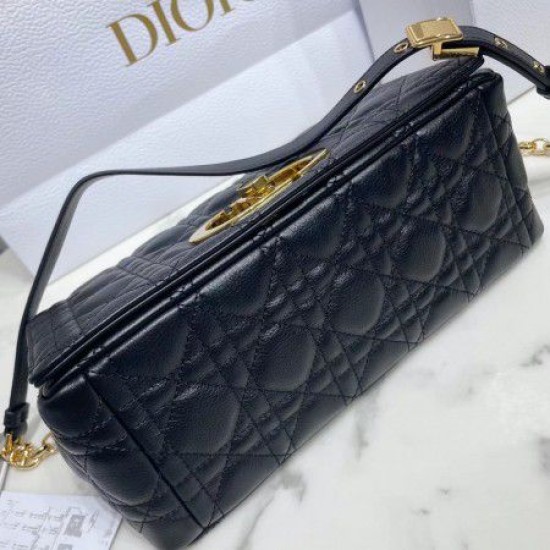 Sito Replica Borsa 1:1 media Dior Caro Cannage nera imitazioni Miglior Prezzo Borsa Replica 1:1 media Dior Caro Cannage nera