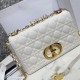 Sito Replica Borsa media Dior Caro Cannage bianca imitazioni Miglior Prezzo Borsa media Dior Caro Cannage bianca Replica