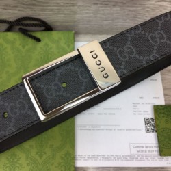Sito Replica Cintura Gucci GG con fibbia rettangolare 722370 35mm Acciaio Nero imitazioni Miglior Prezzo Cintura Gucci GG con fibbia rettangolare 722370 35mm Acciaio Nero Replica