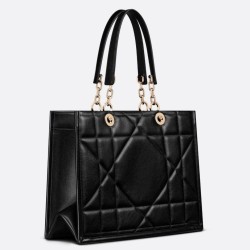 Miglior Prezzo Borsa tote media Dior Essential Archicannage nera Replica