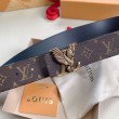 Qualità superiore replica Dettagli perfetti Cintura reversibile LV LV Dove 40MM in tela monogramma M0577T