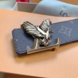 Qualità superiore replica Dettagli perfetti Cintura reversibile LV LV Dove 40MM in tela monogramma M0577T