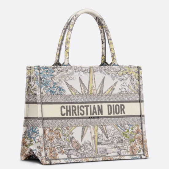 Dior Media Dior Book Tote Multicolor Ricamo Rêve d'Infini Bianco Dior Media Dior Book Tote Multicolor Ricamo Rêve d'Infini Bianco