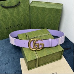 Miglior Prezzo Cintura larga Gucci GG Marmont 400593 40mm Viola Replica