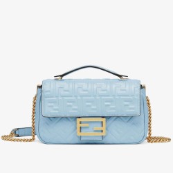 Miglior Prezzo Borse Imitazioni Midi Fendi Baguette Chain Nappa Blu Replica