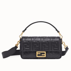 Miglior Prezzo Replica Perfetta baguette media Fendi motivo FF nera 