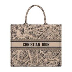Christian Dior Borsa tote grande Dior Book color albicocca