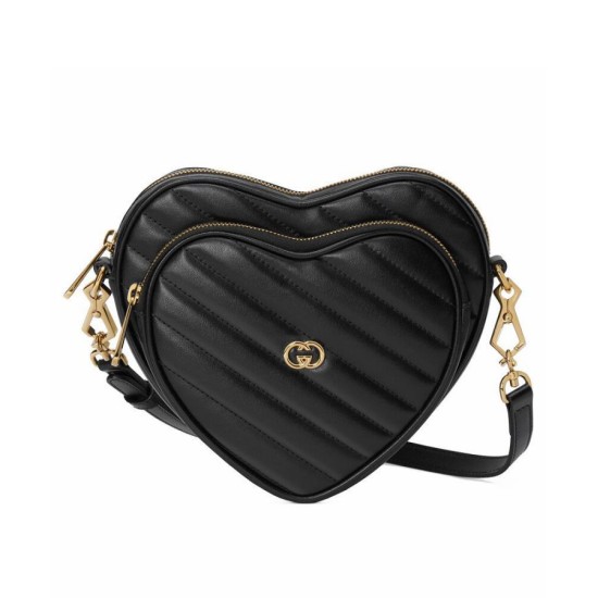 Sito Replica Borsa a tracolla Gucci Mini Heart ad incastro 751628 Nera imitazioni Miglior Prezzo Borsa a tracolla Gucci Mini Heart ad incastro 751628 Nera Replica