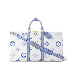 Miglior Prezzo Borsa Louis Vuitton Keepall Bandouliere 45 M10254 Blu Replica