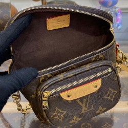 Sito Replica LV Mini Marsupio M82335 Marrone imitazioni Miglior Prezzo LV Mini Marsupio M82335 Marrone Replica