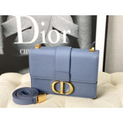 Imitazione Christian Dior 30 Montaigne Imitazioni borse griffate Latte Box Pelle di vitello Blu