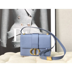 Imitazione Christian Dior 30 Montaigne Imitazioni borse griffate Latte Box Pelle di vitello Blu