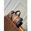 LV M46687 LV Keepall Bandouliere 25 Tela Monogram Macassar