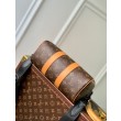 LV M46687 LV Keepall Bandouliere 25 Tela Monogram Macassar