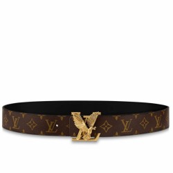 Miglior Prezzo Qualità superiore replica Dettagli perfetti Cintura reversibile Louis Vuitton Louis Vuitton Dove 40MM in tela monogramma M0577T Replica