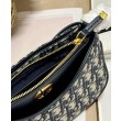 Mini borsa Christian Dior 30 Montaigne Hobo Avenue Blu scuro