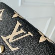 Portafoglio LV Emilie Monogramma bicolore M82340 Nero