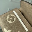 Qualità superiore replica Portafoglio LV Emilie Monogramma bicolore M82341