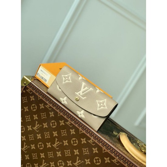 Qualità superiore replica Portafoglio LV Emilie Monogramma bicolore M82341